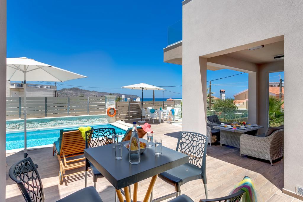 Superior Villa Marina Mare Sauna Hammam Nea Kydonia  Luaran gambar