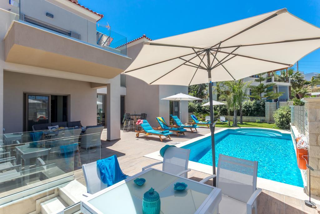 Superior Villa Marina Mare Sauna Hammam Nea Kydonia  Luaran gambar