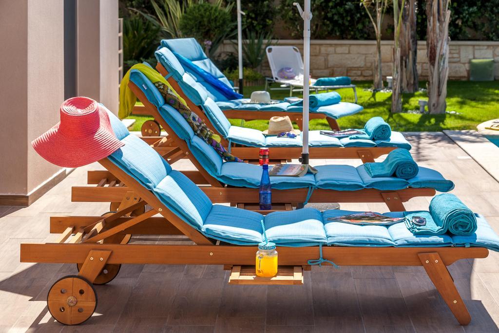 Superior Villa Marina Mare Sauna Hammam Nea Kydonia  Luaran gambar