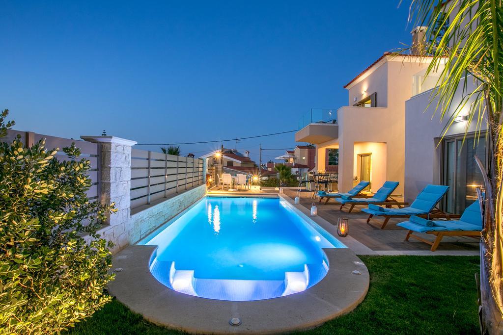 Superior Villa Marina Mare Sauna Hammam Nea Kydonia  Luaran gambar
