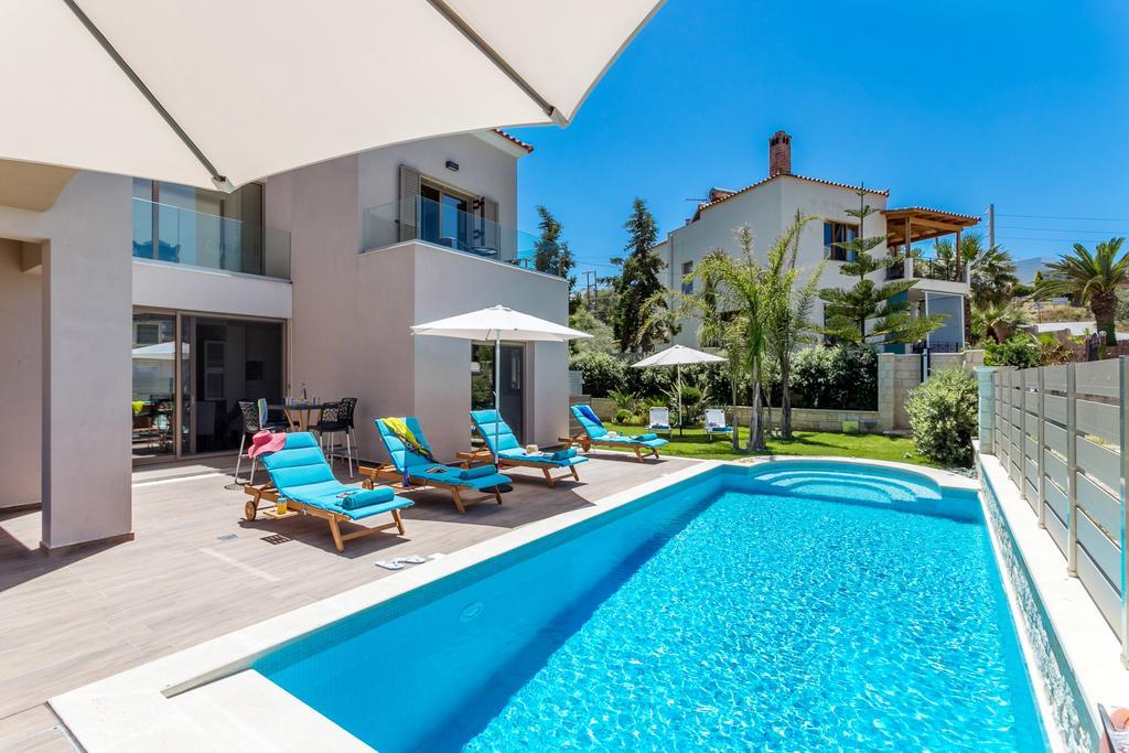 Superior Villa Marina Mare Sauna Hammam Nea Kydonia  Luaran gambar