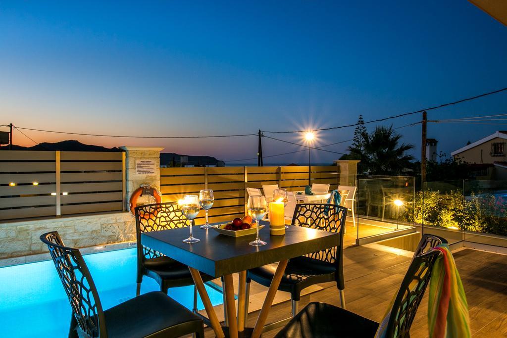 Superior Villa Marina Mare Sauna Hammam Nea Kydonia  Luaran gambar