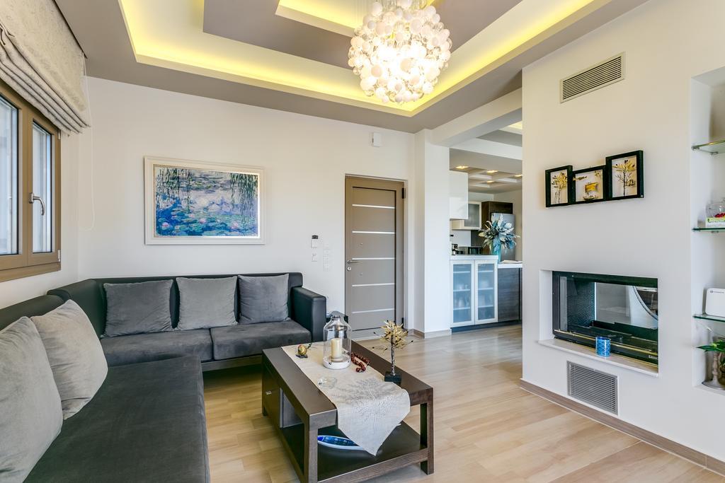 Superior Villa Marina Mare Sauna Hammam Nea Kydonia  Luaran gambar