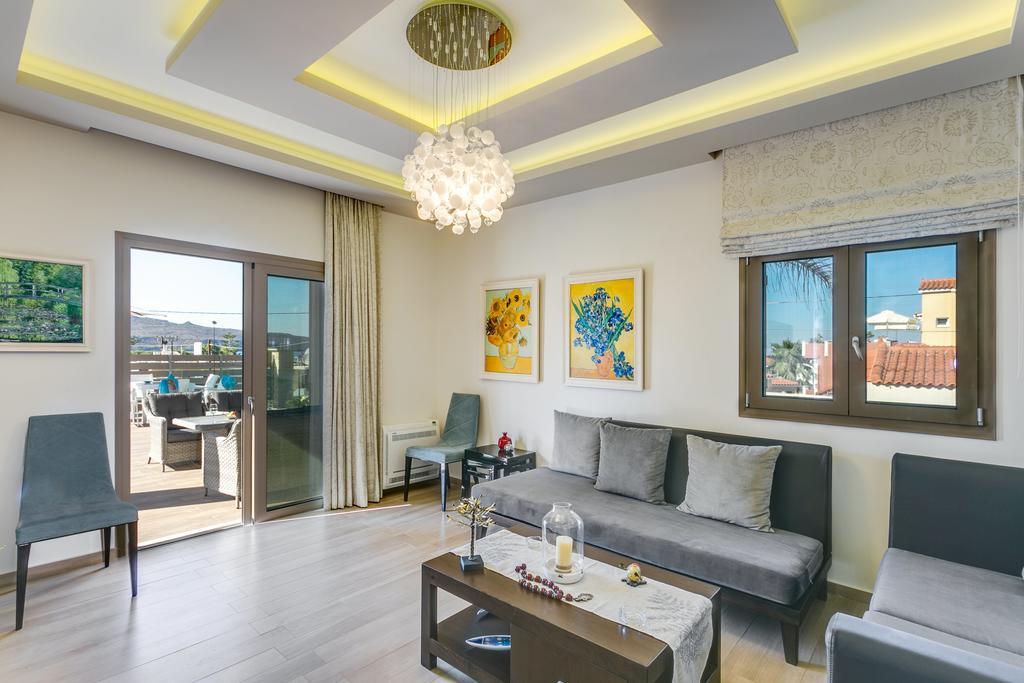 Superior Villa Marina Mare Sauna Hammam Nea Kydonia  Luaran gambar